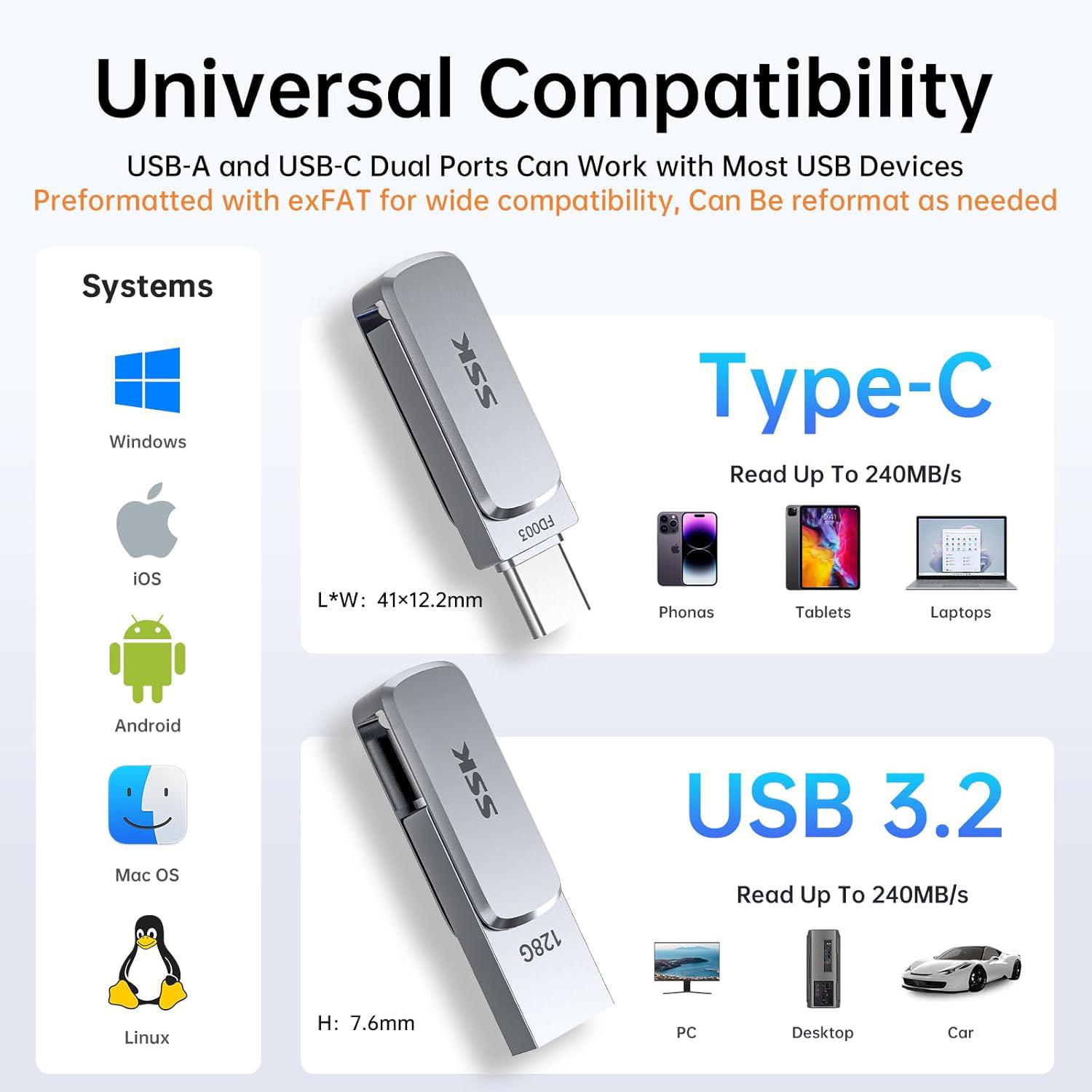 Clé USB SSK 128Go miniature 7