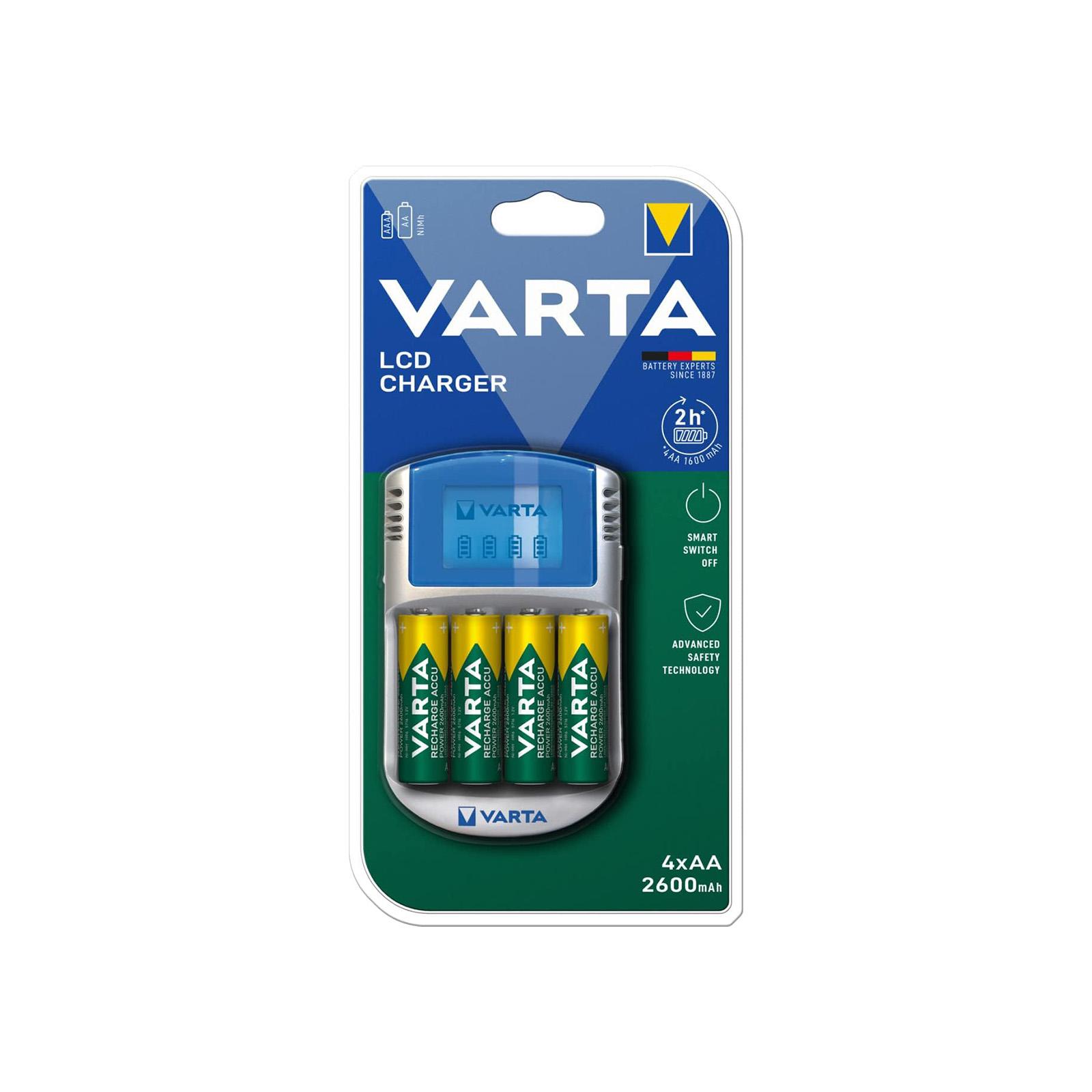 VARTA LCD Charger + 4 Piles AA 1 600 mAh