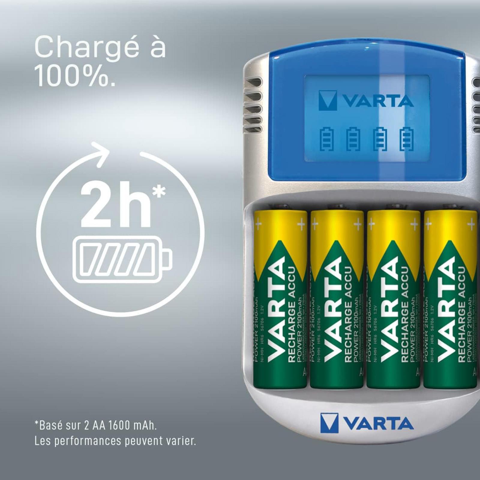 VARTA LCD Charger + 4 Piles AA 1 600 mAh miniature 2