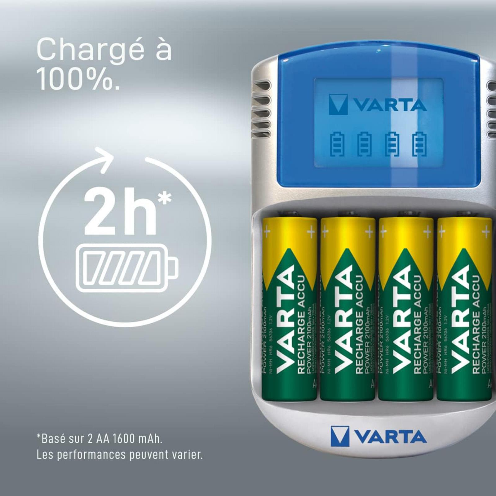 VARTA LCD Charger + 4 Piles AA 1 600 mAh miniature 3