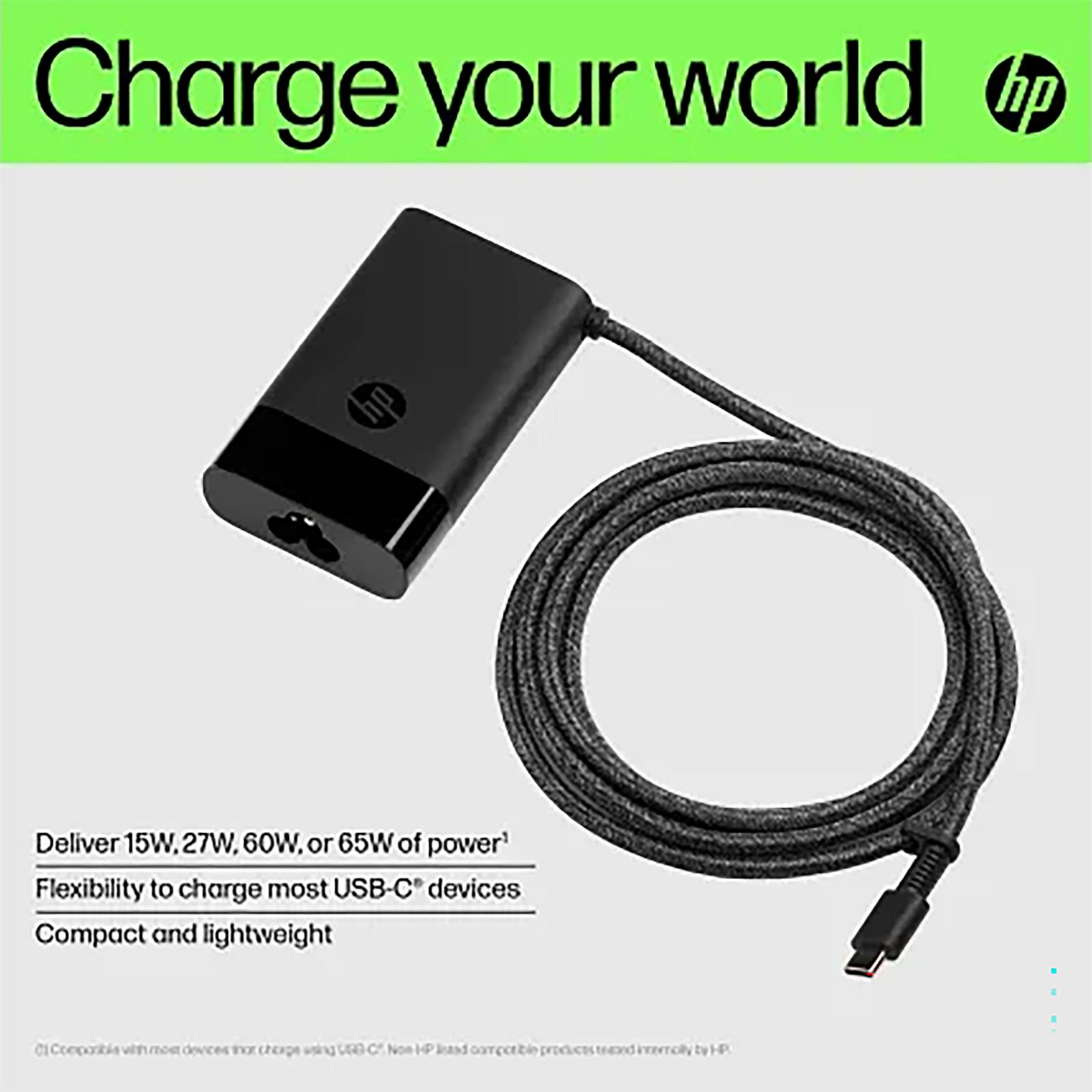 HP Chargeur USB-C 65W Original miniature 4