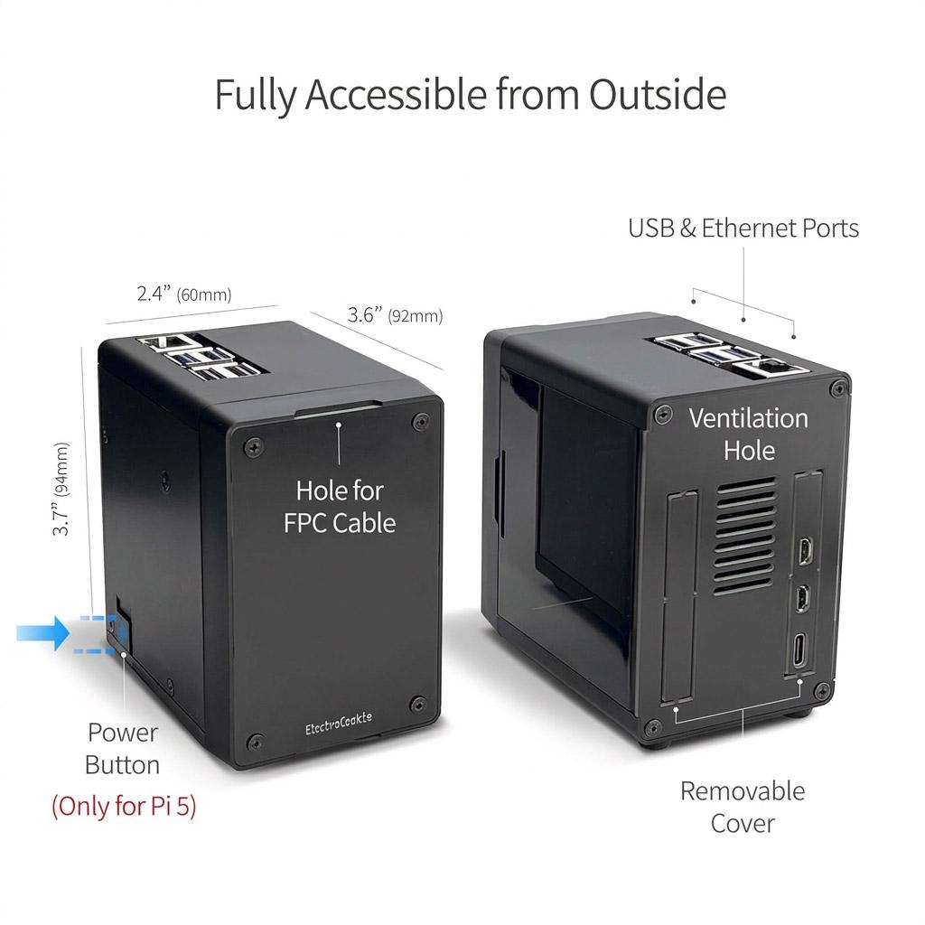 ElectroCookie Case pour Raspberry Pi 5 miniature 10